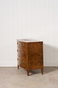 Load image into Gallery viewer, 19th Century English Burl Walnut 3-Drawer Chest with Ring Pulls