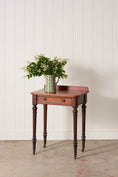 Load image into Gallery viewer, Victorian English Mahogany Single Drawer Side Table on Castors