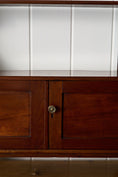 Load image into Gallery viewer, Wall Hanging English Mahogany Two-Tier Shelf with Cupboard