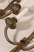 Load image into Gallery viewer, PAIR of Electrified Vintage Brass Tassel Sconces