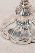 Load image into Gallery viewer, PAIR Antique English Silver Plate Candleholders (c. 1900)