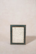 Load image into Gallery viewer, Antique English Green Leather Frame (c. 1920)