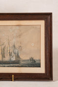 Load image into Gallery viewer, 19th Century Maritime Engraving in Oak Frame