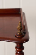 Load image into Gallery viewer, Victorian Mahogany 3-Tier Whatnot With Bobbin Legs On Casters