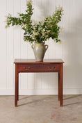 Load image into Gallery viewer, Georgian Mahogany Single Drawer Side Table with Swan Pulls