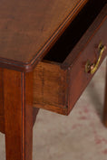 Load image into Gallery viewer, Georgian Mahogany Single Drawer Side Table with Swan Pulls