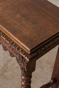 Load image into Gallery viewer, 19th Century English Victorian Carved Oak Console