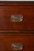Load image into Gallery viewer, 19th Century Mahogany Chest With Octagon Backplate Pulls