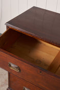 Load image into Gallery viewer, 19th Century Mahogany Chest With Octagon Backplate Pulls