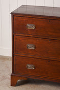 Load image into Gallery viewer, 19th Century Mahogany Chest With Octagon Backplate Pulls