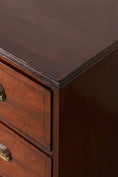 Load image into Gallery viewer, 19th Century Mahogany Chest With Octagon Backplate Pulls