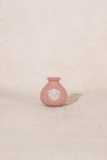 Load image into Gallery viewer, Wedgwood Pink Jasperware Petite Vase With Floral Motif