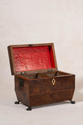 Load image into Gallery viewer, Regency Burl Yew Tea Caddy (c. 1820)