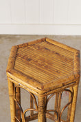 Load image into Gallery viewer, 19th Century English Colonial Hexagonal Bamboo Plant Stand