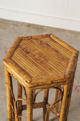 Load image into Gallery viewer, 19th Century English Colonial Hexagonal Bamboo Plant Stand