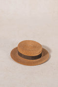Load image into Gallery viewer, Antique Straw Boater Sample Hat