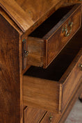 Load image into Gallery viewer, Early 19th Century Astral Glazed Burl Mahogany Bureau Bookcase