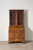 Load image into Gallery viewer, Early 19th Century Astral Glazed Burl Mahogany Bureau Bookcase
