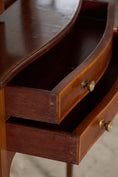 Load image into Gallery viewer, Edwardian Mahogany Inlaid Cabinet on Tapered Legs + Spade Feet (c. 1910)