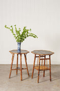 Load image into Gallery viewer, Aesthetic Movement Tiger Bamboo Occasional Table with Original Lacquer