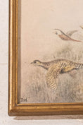 Load image into Gallery viewer, PAIR Original Watercolor Pheasants Flying (c.1920)