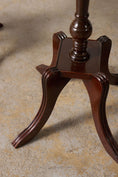 Load image into Gallery viewer, PAIR English Mahogany Side Tables with Scalloped Lip (c. 1930)