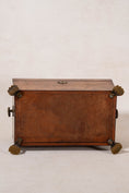 Load image into Gallery viewer, Antique Burl Walnut Tea Caddy with Claw Feet