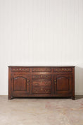 Load image into Gallery viewer, 18th Century Oak Dresser Base with Raised Panel Cupboard Doors (c. 1740)