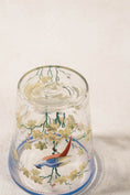 Load image into Gallery viewer, Hand Painted Glass Vase with Bluebirds and Flowers