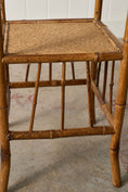 Load image into Gallery viewer, Antique Bamboo Two Tier Side Table