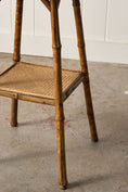 Load image into Gallery viewer, 19th Century Tortoise Bamboo Two Tier Single Side Table