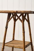 Load image into Gallery viewer, 19th Century Tortoise Bamboo Two Tier Single Side Table