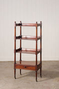 Load image into Gallery viewer, 19th Century Walnut Whatnot on Casters