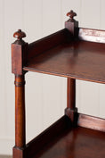 Load image into Gallery viewer, 19th Century Walnut Whatnot on Casters