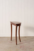Load image into Gallery viewer, Edwardian Petite Elm & Yewwood Demilune (c. 1910)