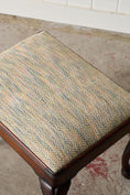 Load image into Gallery viewer, Upholstered Edwardian Stool with Hooved Feet