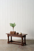 Load image into Gallery viewer, Vintage English Oak Coffee Table/Bench