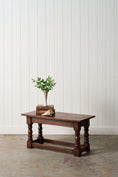 Load image into Gallery viewer, Vintage English Oak Coffee Table/Bench