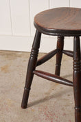 Load image into Gallery viewer, 19th Century Oak Joint Stool with Stretchers