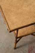 Load image into Gallery viewer, 19th Century Tortoise Bamboo Two-Tiered Table