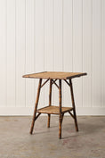 Load image into Gallery viewer, 19th Century Tortoise Bamboo Two-Tiered Table