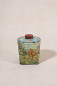 Load image into Gallery viewer, Vintage English Hunting Scene Tin (c. 1950)