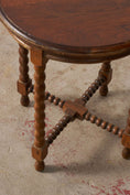 Load image into Gallery viewer, Round English Bobbin Side Table
