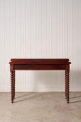 Load image into Gallery viewer, Victorian Mahogany Console with Bobbin Legs