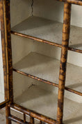 Load image into Gallery viewer, 19th Century Tortoise Bamboo 2-Door Glass Front Cabinet