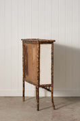 Load image into Gallery viewer, 19th Century Tortoise Bamboo 2-Door Glass Front Cabinet