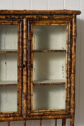 Load image into Gallery viewer, 19th Century Tortoise Bamboo 2-Door Glass Front Cabinet