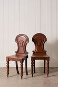 Load image into Gallery viewer, PAIR Victorian Hall Chairs with Petite Floral Cravings
