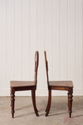 Load image into Gallery viewer, PAIR Victorian Hall Chairs with Petite Floral Cravings