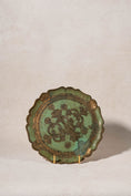 Load image into Gallery viewer, Green Florentine Round Tray